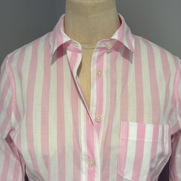 J Crew Cotton Striped Blouse Size XS - Picture 2 of 11